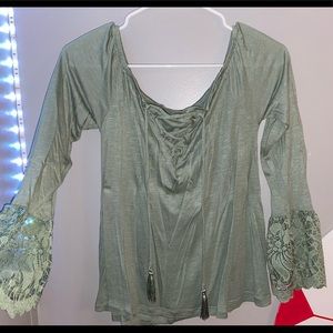 Off the shoulder shirt from Rue 21!